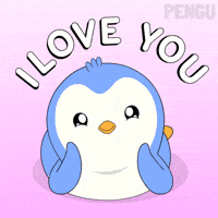 I Love You Penguin GIF by Pudgy Penguins