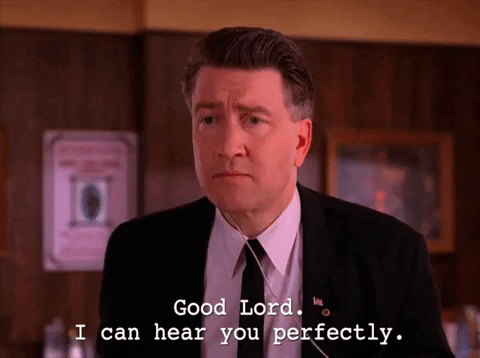 I Can Hear You Perfectly GIF by Twin Peaks on Showtime - Find & Share on GIPHY