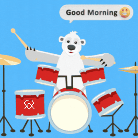 Drumming Good Morning GIF by MSD Online Shop