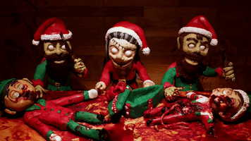 christmas horror GIF by Trent Shy Claymations