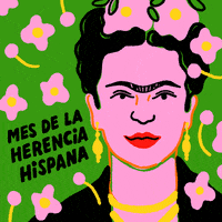 Frida Kahlo Flowers GIF by INTO ACTION