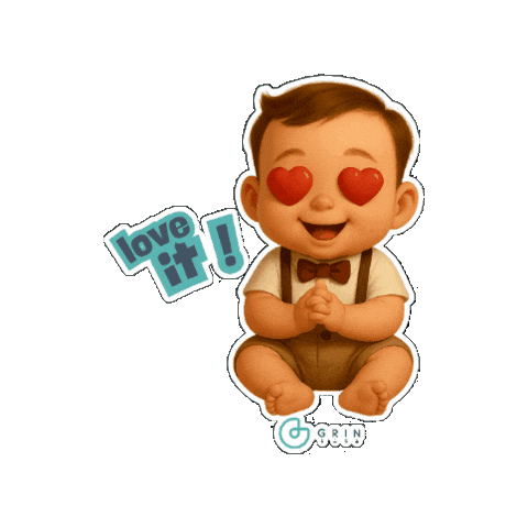 Baby Bowtie Sticker by GRIN accs