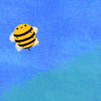 Honey Bee Loop GIF by Kev Lavery