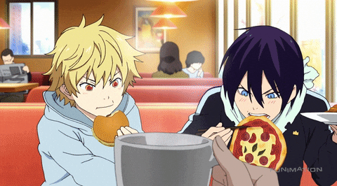 anime eating noodles gif