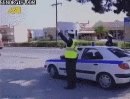 Cheezburger party win police high five GIF