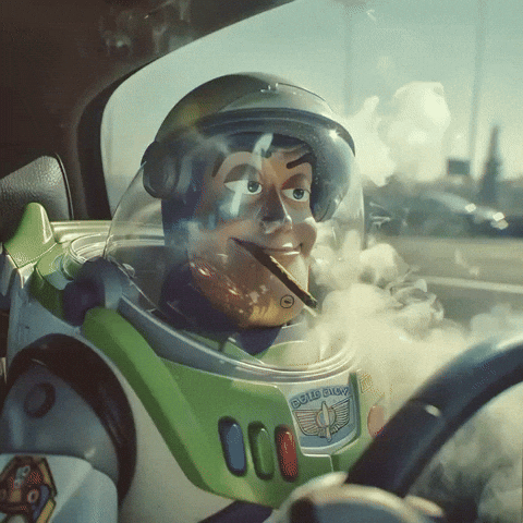 Buzz Lightyear Smoking GIF