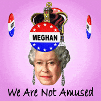 Queen Elizabeth Harry And Meghan GIF