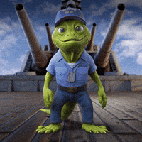 Chuck the Iguana Shaka