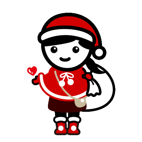 Heart Christmas Sticker