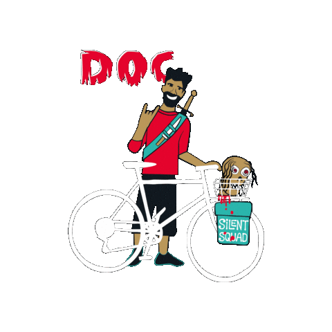 Cycling Zombie Sticker by Belldorado