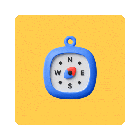 3D Explore Sticker by 여기어때