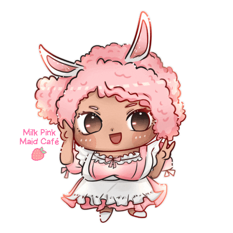 ❤ Milk Pink Maid Cafe ❤ Sticker