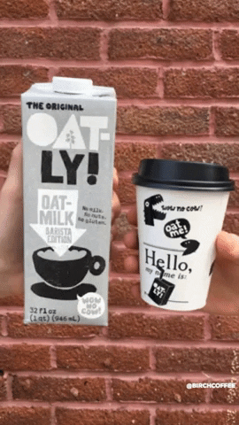 oat milk vegan GIF by Birch Coffee