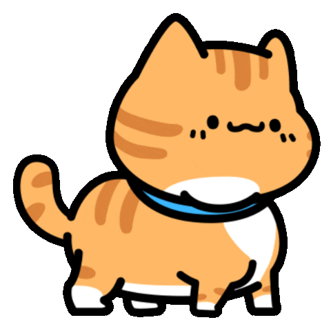 Awkward Tabby Cat Sticker by Lord Tofu Animation