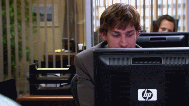Giphy - the office fourth wall GIF