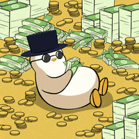 Pay Day Money GIF by Pudgy Penguins