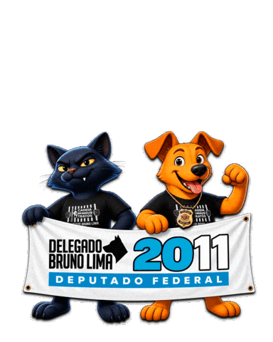 Deputado Causa Animal Sticker by Delegado Bruno Lima
