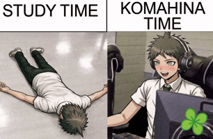 Nagito Komaeda Hajime Hinata GIF