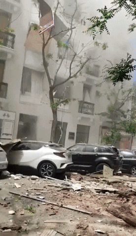 Explosion Spain GIF by Storyful