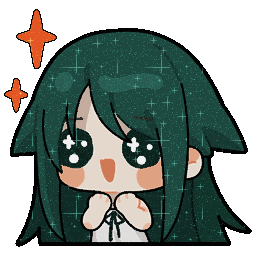 Visual Novel Glitter Sticker