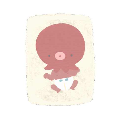 Sad Octopus Sticker