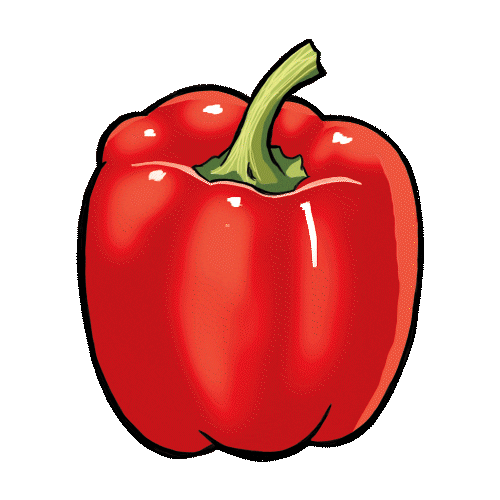 Bell Pepper Food Sticker by Meijer