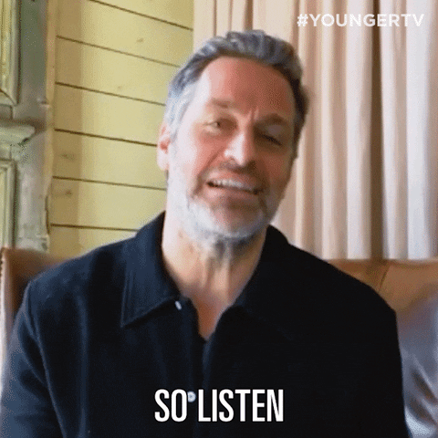 So Listen Peter Hermann GIF by YoungerTV