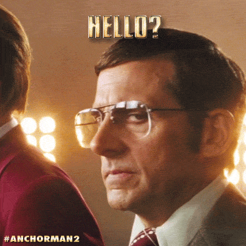 steve carell hello GIF by Anchorman Movie
