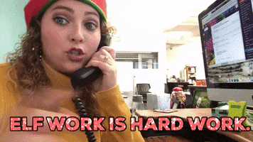 Elf At Work GIF