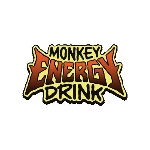 Monkey Energy Drinks Sticker