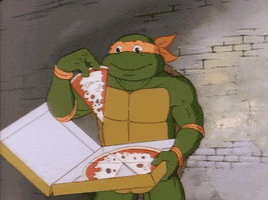delicious ninja turtles GIF