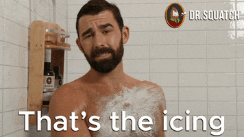 Icing On The Cake GIF by DrSquatchSoapCo