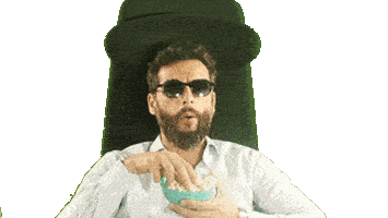 Eating Popcorn Sticker