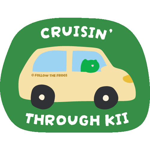 Road Trip Car Sticker by Follow The Frogs