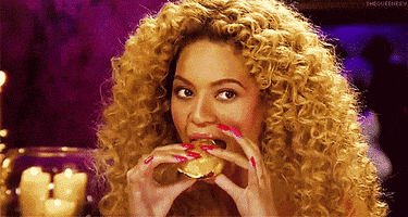 Beyonce Eating GIF