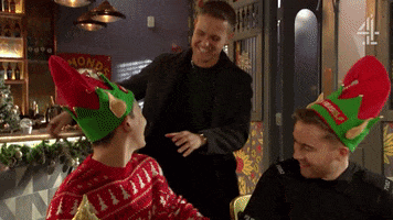 Christmas Surprise GIF by Hollyoaks
