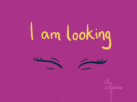 Eyes Looking GIF by Lily Williams