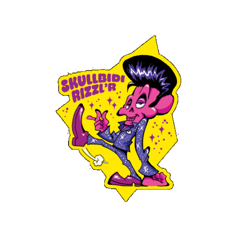 Punk Rock Monster Sticker by Craniacs World
