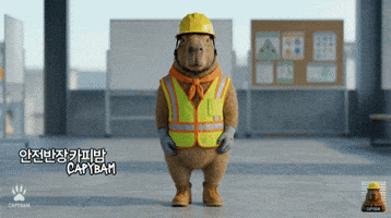 Capybara Morning Routine GIF