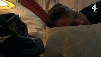 Scared Bed GIF by Hollyoaks