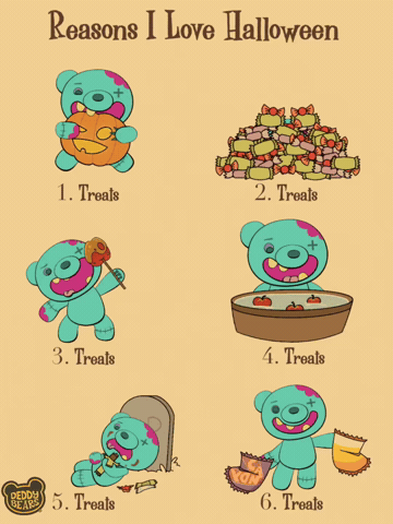 Trick Or Treat Eating GIF by DeddyBears