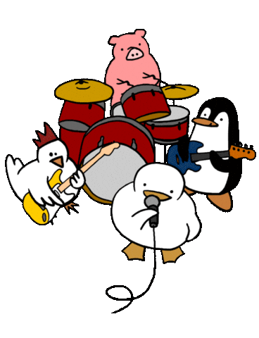 Penguin Singing Sticker