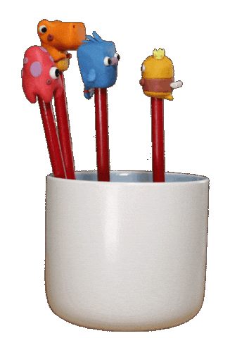 Busy Bee Bird Sticker by Pirate Size Productions