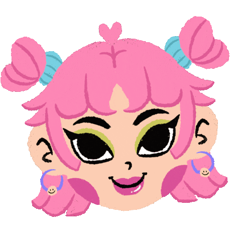 Happy Girl Sticker