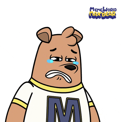 Sad Cry GIF by Meme World of Max Bear