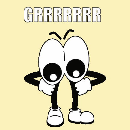 Angry Big Eyes GIF