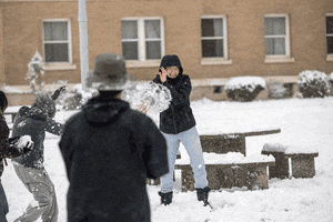 Snowball Fight Go Zags GIF by Gonzaga University