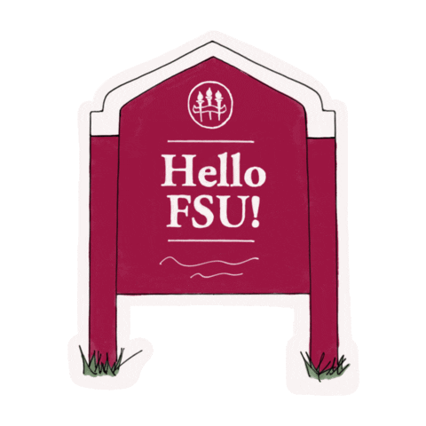 Gold Sign Sticker by Florida State University