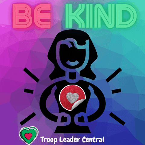 TroopLeaderCentral kind be kind girl scouts girl scout GIF