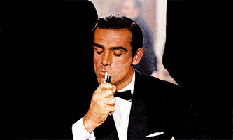 James Bond Cigarette GIF